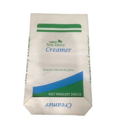 qualité  Food-Grade Paper Open Mouth Bag with  Block Bottom for 25kg Non Dairy Creamer usine