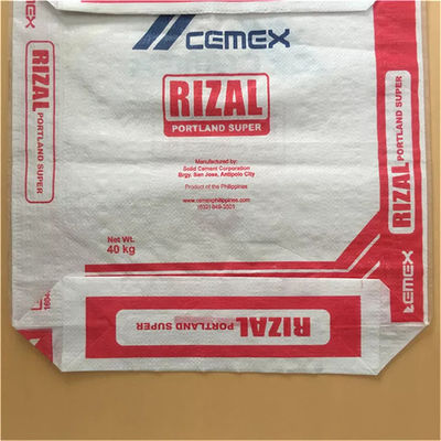 20kg 25kg pp tissés par 30kg met en sac les sacs de sac tissés par pp à 40kg 50kg avec la valve à fermeture automatique