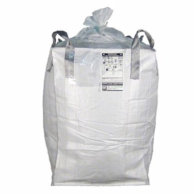 Sacs enormes 1 Ton For Firewood Construction Cement respirable de fond plat Fibc pp