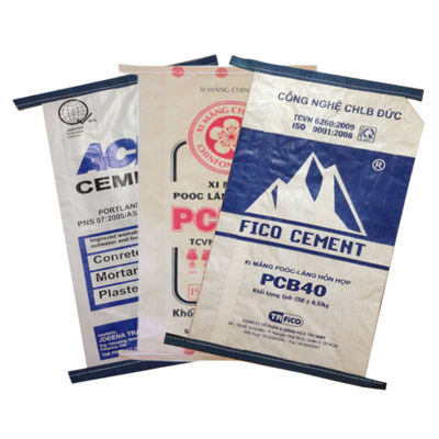 L'emballage tissé par pp de Wpp met en sac 20kg 25kg 40kg 50kg pour l'adhésif de tuile de colorant