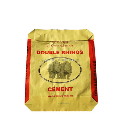 25KG 40KG 50KG pp cimentent le sac inférieur de sac à valve de sacs d'annonce de bloc vide d'étoile