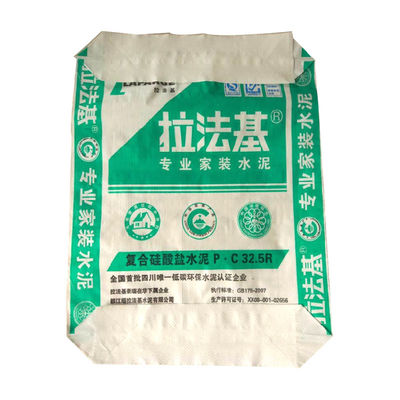 Le ciment de polypropylène d'étoile d'annonce de 40KG 50KG met en sac le mastic de gypse plâtrent le sac 25kg