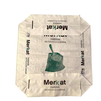Sac inférieur de bloc du sac tissé par polypropylène 25KG 40KG 50KG au ciment pp