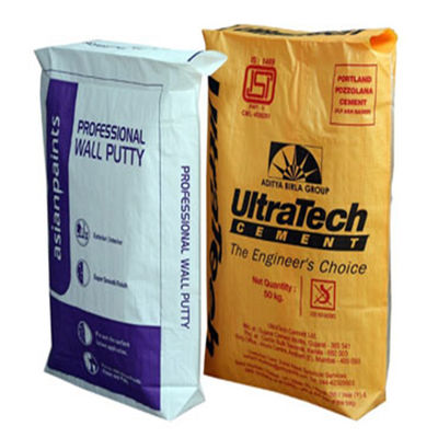 L'emballage vide de ciment met en sac 20KG 40KG 50KG pp bloquent le sac inférieur de valve