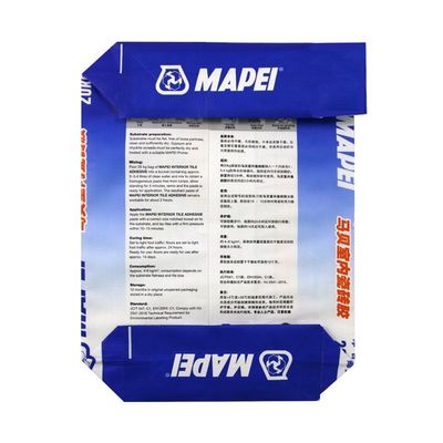 Sac en plastique inférieur de ciment du sac 20kg 25kg 40kg 50kg de valve tissé par pp de bloc