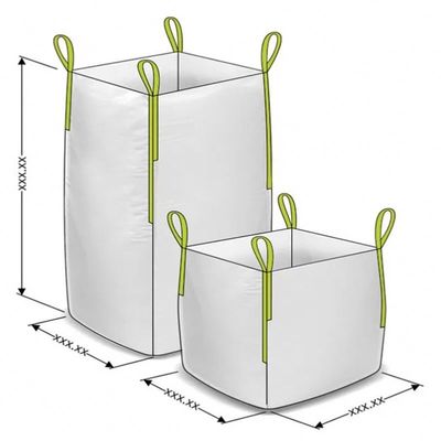 L'éléphant de ciment de construction met en sac le fond plat 1 Ton Bulk Bag With Printing