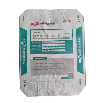 Sac en plastique 20gsm de valve tissé par pp de ciment avec la valve Papier d'emballage Brown