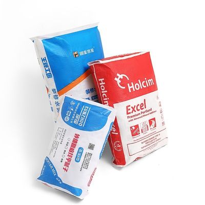 20kg 25kg plastique PP tissé bloc soupape inférieure sac de ciment soupape PP carré soupape inférieure sac