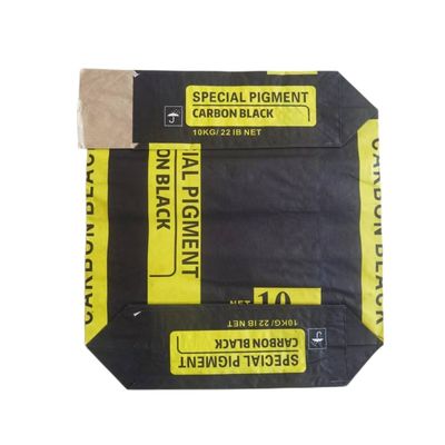 Sacs d'emballage en papier à plusieurs parois pour 10 kg 22LB Pigment Carbon Black