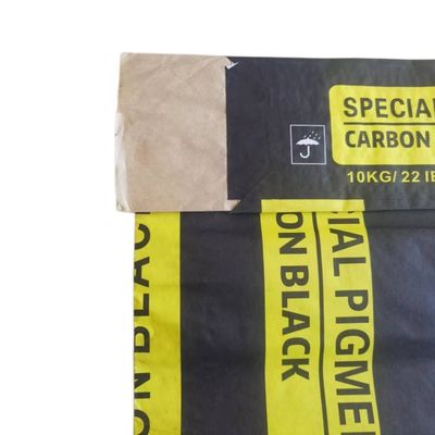 Sacs d'emballage en papier à plusieurs parois pour 10 kg 22LB Pigment Carbon Black