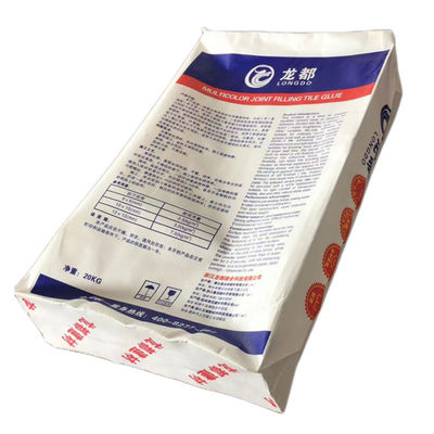 sac de empaquetage tissé par BOPP en plastique de matériau de construction de sacs d'adhésif de tuile de 20kg 25kg