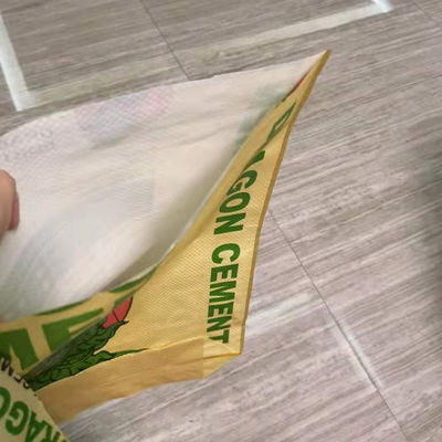Sac tissé de ciment de 25 KG 40 KG 50 KG Sac de ciment vide Sac à valve en PP pour l'impression industrielle et flexographique