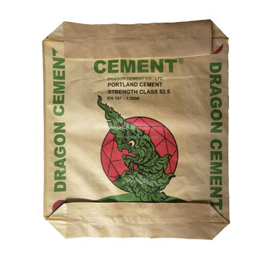Sacs de soupapes en ciment en PP résistant à l'humidité multicolores 40 kg 50 kg