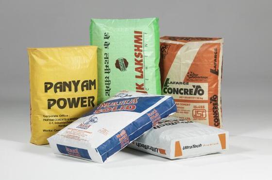 Sac de soupape tubulaire en polypropylène stratifié tissé pour 50 kg de fond carré Sac de ciment Surface d'impression 100% polypropylène vierge