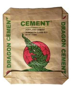 Sac de ciment tissé en PP avec valve 25KG 40KG 50KG, étanche à l'humidité