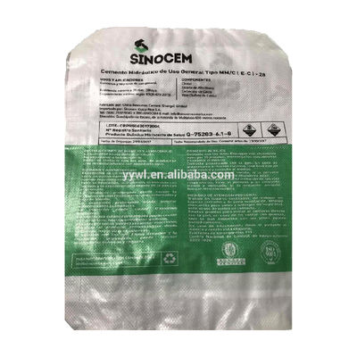 Sac de ciment à valve en PP tissé 25KG 50KG étanche à l'humidité ISO9001