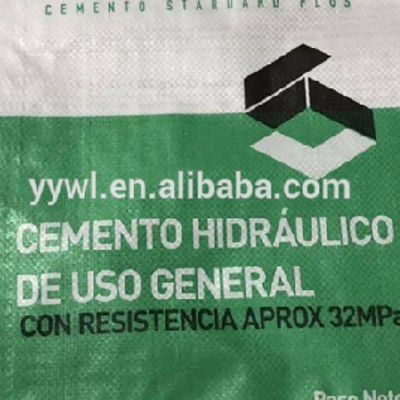 Sac de ciment à valve en PP tissé 25KG 50KG étanche à l'humidité ISO9001