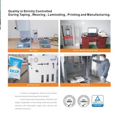 Sac de soupape de ciment en PP 50 kg étanche à l'humidité certifié ISO