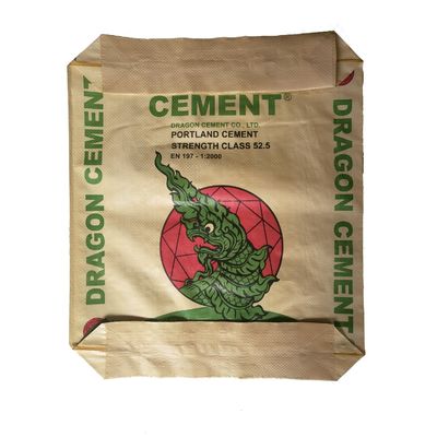 Sac de ciment PP 85GSM 50KG avec stratification PE étanche à l'humidité