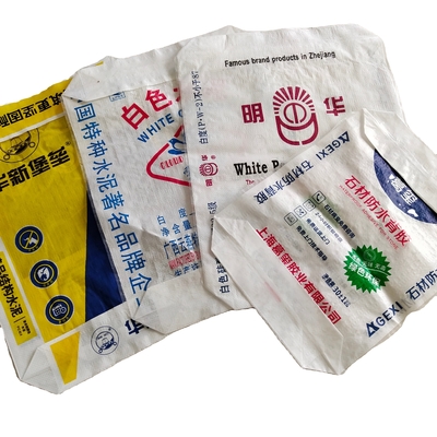 Sac de ciment tissé en PP avec valve 25KG 50KG étanche à l'humidité