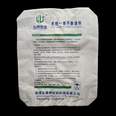 Sac de ciment certifié ISO9001:2008 et sac de soupape PP pour le mortier et la poudre chimique