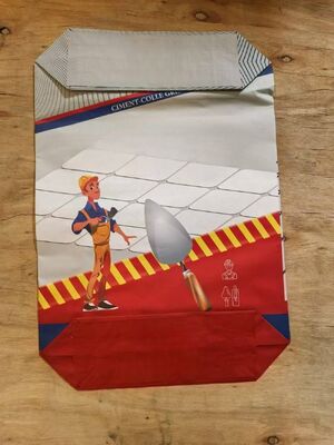 2 sacs à soupape en papier 90GSM à fond de bloc pour sacs d'emballage de ciment de 50 kg