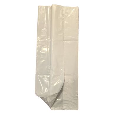 Sacs à soufflets latéraux en PE résistants à l'expansion pour copeaux de bois, sacs en plastique à ouverture facile durables pour sciure de bois et paillis, emballage en PEBD haute résistance à la traction pour remplissage par compression 3:1, antidérapant, résistant aux UV et recyclable