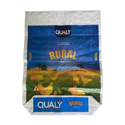 Sac d'alimentation pour animaux BOPP d'impression ouvert haut carré bas imperméable à l'eau sac tissé en PP pour aliments pour animaux de compagnie