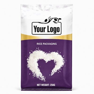 Sacs de riz 5kg 10kg 15kg 25kg étanches à l'humidité Bopp PP tissés en plastique